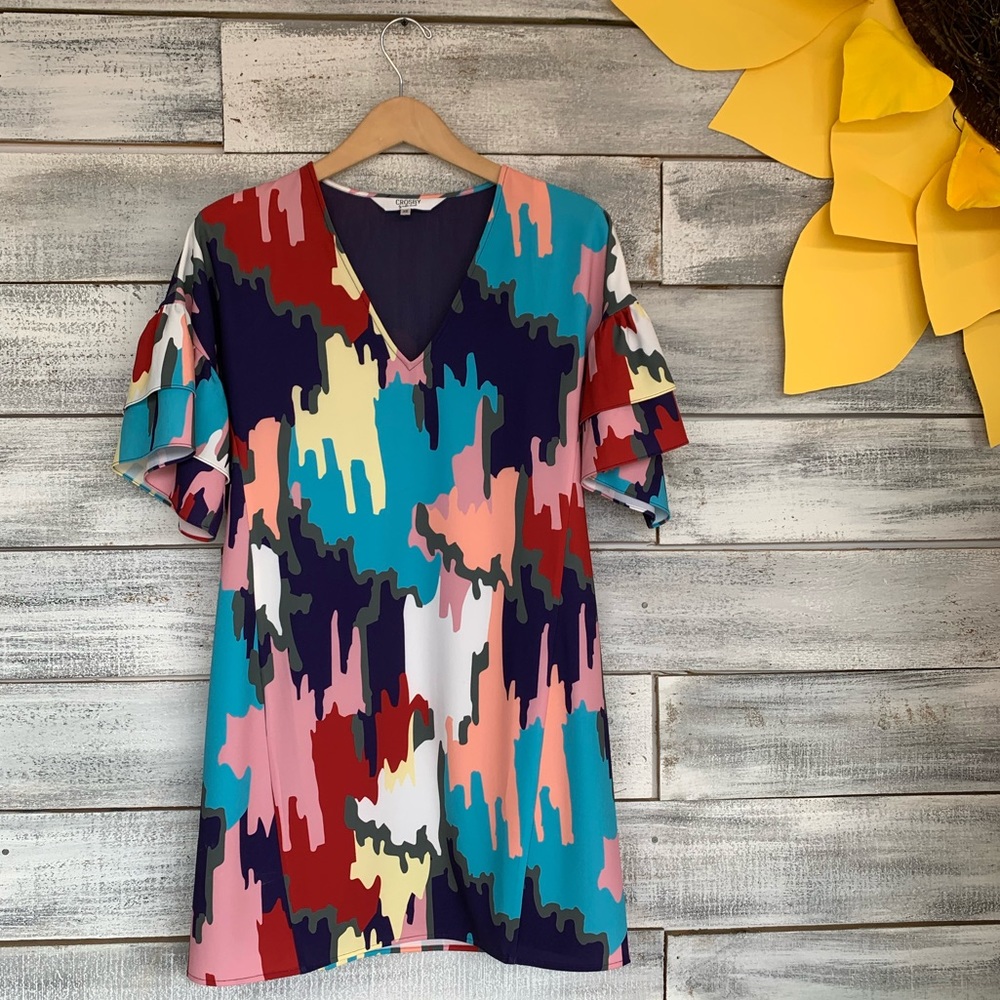 Crosby print dress- Abstract print